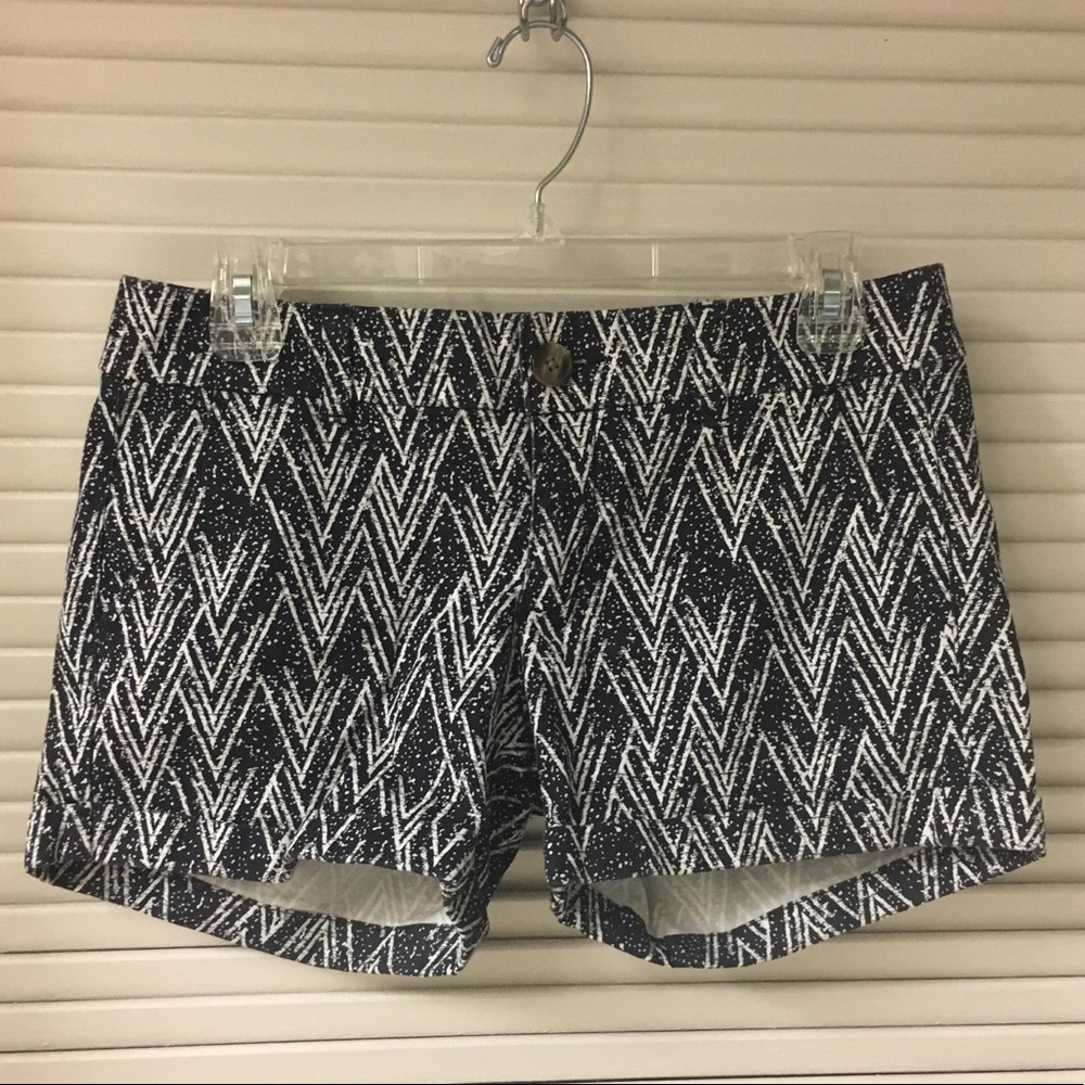 Black and White Print Shorts